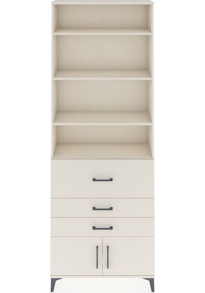 Arges Dolap 3 Raflı 2 Kapaklı Tek Askılı 88x30x243 Aytaşı-aytaşı Aytaşı
