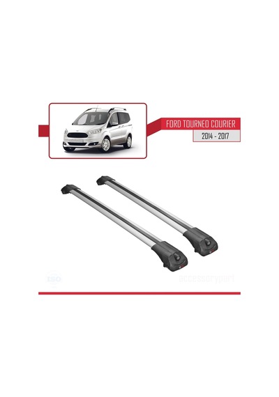 Ford Tourneo Courier 2014-2017 Arası İle Uyumlu Ace-1 Ara Atkı Tavan Barı Gri