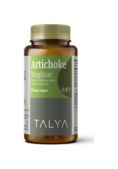 Talya Artichoke Enginar Yaprak Ve Eki İçeren Takviye Edici Gıda 60 Kapsül