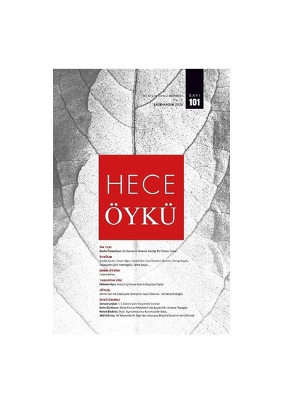 Hece Öykü İki Aylık Öykü Dergisi Sayı:101 Ekim-Kasım 2020
