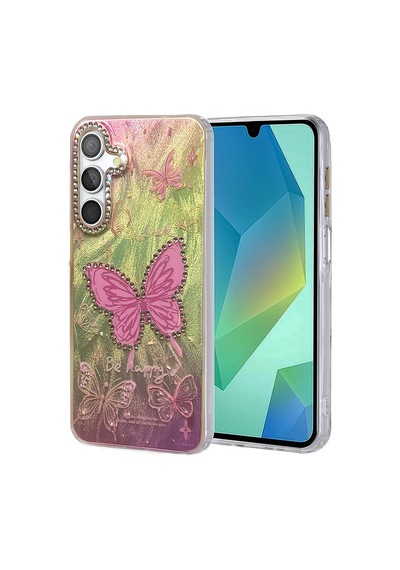Uryport Samsung Galaxy Uyumlu S25 Kılıf Blade Aynalı Desenli Kapak - Desen 5 Çok Renkli