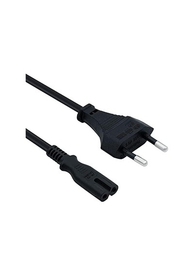 Robeve Ps3 / Ps4 / Ps5 / Xbox Series S-x Uyumlu Güç Kablosu 1.5 Metre 2pin Güç Kablosu Projeksiyon - Monitör - Tv Universal 2pin Güç Kablosu