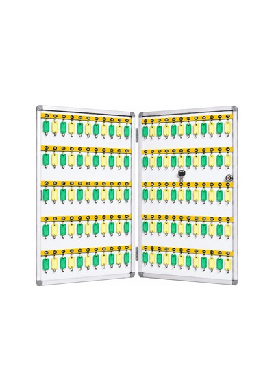 120'li İthal Alüminyum Anahtar Dolabı 40x78x5,5 Cm Gri