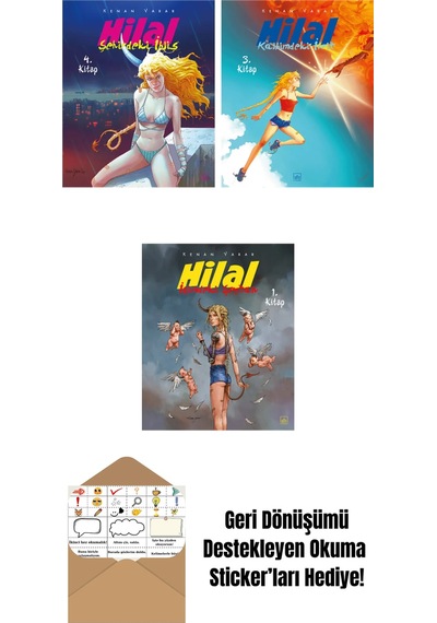 Hilal 4. Kitap Şehirdeki İblis + Hilal 3. Kitap Kalbimdeki İfrit + Hilal 1. Kitap İçimdeki Şeytan Sınırlı Sayıda İmzalı