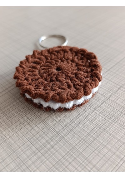 Oreo Örgü Anahtarlık Gümüş