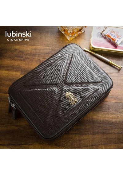 Lubinski Special Edt. Deri Siyah Pipo Çantası