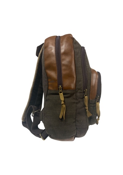 Old Cotton Cargo Kaliteli Siyah Vintage Salaş Baskılı Disayn Günlük Gezi Okul Sırt Çantası Revilla Bag 28x38cm Sarı