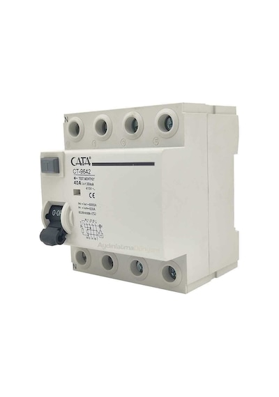 Cata Ct-9642 4x40 Amper 30 Ma Kaçak Akım Rölesi Çok Renkli