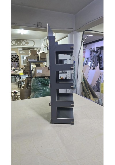 5 Gözlü, Geçmeli Mdf Lam Raf Stand Diğer