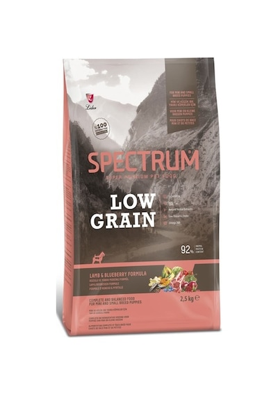 Spectrum Low Grain Kuzu ve Yaban Mersinli Orta ve Büyük Irk Yavru Köpek Maması 2500 G