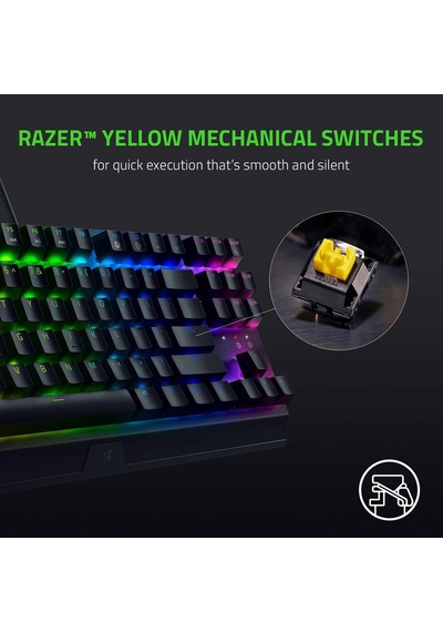 Razer Blackwidow V3 Tenkeyless Sarı Anahtar - Kompakt Mekanik O