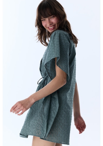 Penti Koyu Yeşil Neri Kaftan K.yesıl