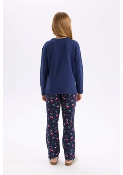 Defacto Kız Çocuk Yılbaşı Temalı Pijama Takımı Uzun Kollu Üsr Esnek Belli Uzun Alt D9824a824wnnv31 Lacivert Defacto Kız Çocuk Yılbaşı Temalı Pijama Takımı Uzun Kollu Üsr Esnek Belli Uzun Alt D9824a824wnnv31 Lacivert