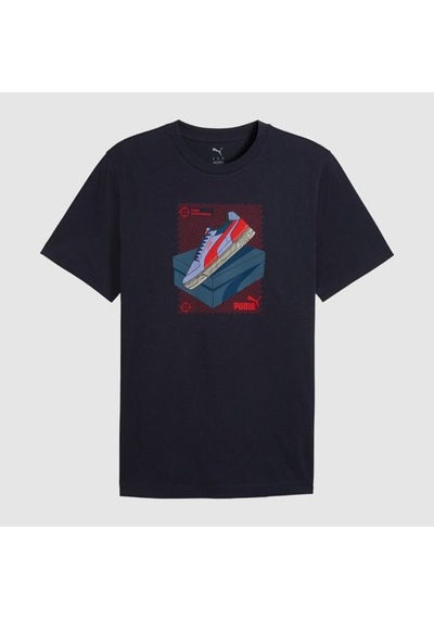 Puma Graphic Erkek Lacivert Tişört 691777-16