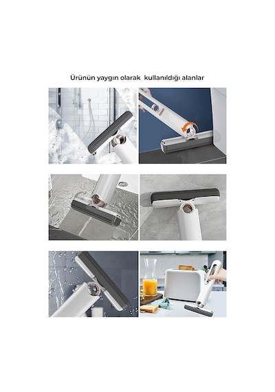 Neutron NTL-PM-15 Taşınabilir Mini Mop Temizlik Paspası ve Cam Silme Aparatı Beyaz