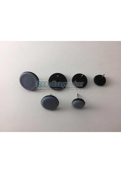 Sandalye Koltuk Keçesi Teflon Plastik Çivili 19 Mm.-8 Adet