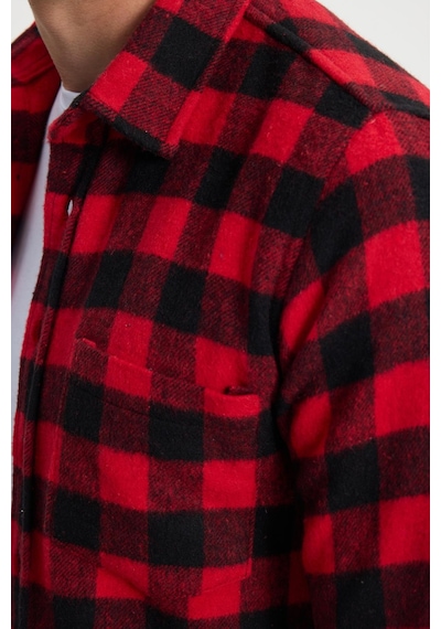 Tudors Erkek Slim Fit Dar Kesim Uzun Kollu Cepli Kareli Dama Desenli Kışlık Oduncu Gömlek-41694 Çok Renkli Tudors Erkek Slim Fit Dar Kesim Uzun Kollu Cepli Kareli Dama Desenli Kışlık Oduncu Gömlek-41694 Çok Renkli