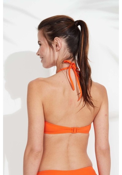 U.S. Polo Assn. Kadın Turuncu Halter Bikini Üst 21507