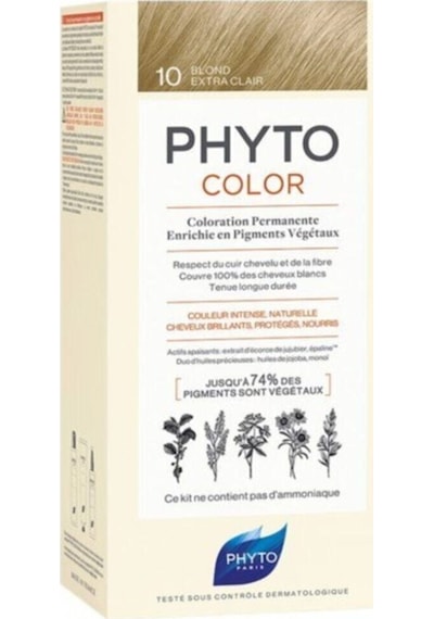 Phyto Phytocolor Bitkisel Saç Boyası No - 10 Extra Hafif Sarı