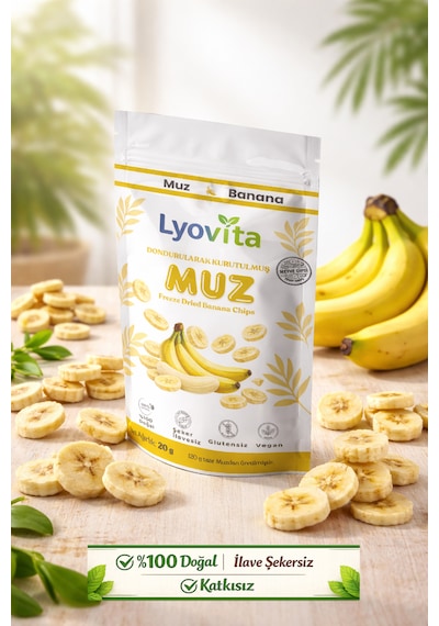 Muz Dondurularak Kurutulmuş Freeze Dried 30 G