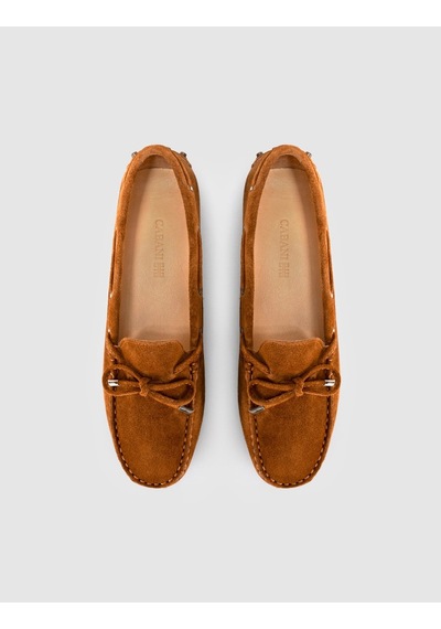 Taba Hakiki Deri Bağcıklı Günlük Loafer Mokasen Kadın Ayakkabı