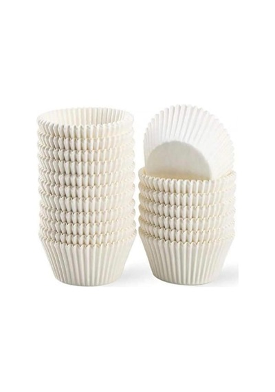 Trend Hediye Sepeti Takribi 100 Adet Büyük Boy Beyaz Muffin Kek Kalıbı 50x40 Mm, Cupcake Kağıdı, Brownie Kalıbı Diğer