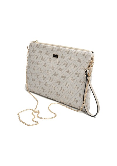 Silver Polo Sp1034 Kadın Portföy & Clutch Monogram Bej-kum Beji