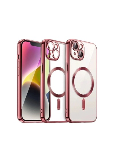 Apple Uyumlu   iPhone 13 Kılıf Kross Magneticsafe Kapak - Kırmızı