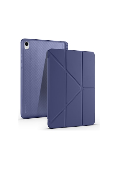 Samsung Galaxy Uyumlu Tab S11 Kılıf Tri Folding Kalem Bölmeli Standlı Kılıf Arka Kapak
