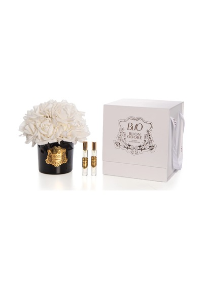 Siyah Cam Gold 14 Gül Luxury Home Perfume Pudra
