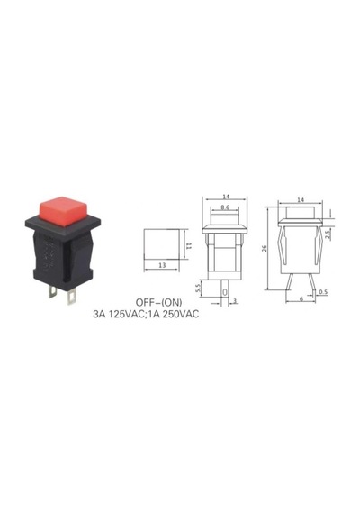 Ic-180k Plastik Buton Yaylı 2p Pbs15b