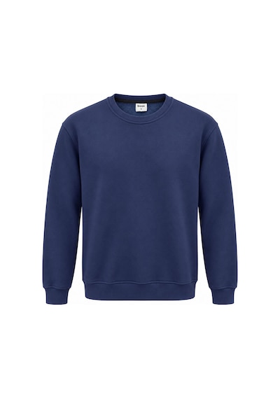 Basic Bisiklet Yaka Relaxed Regular Erkek Sweatshirt - 7773 Lacivert