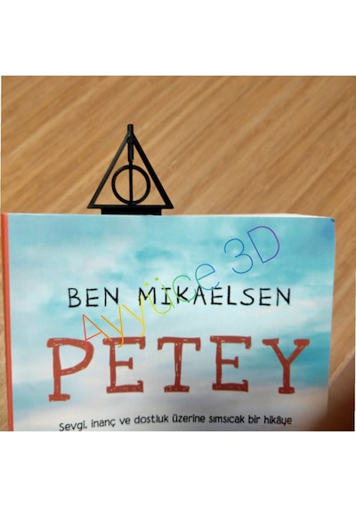 Ayyüce 3d, Harry Potter Kitap Ayracı Ölüm Yadigarları, Siyah Renk