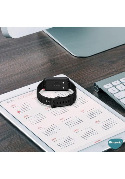 Honor Band 7 Kordon Silicone Sport Band Siyah Çok Renkli