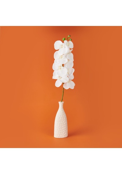 Orkide Yapay Çiçek - Beyaz - 95 Cm Çok Renkli