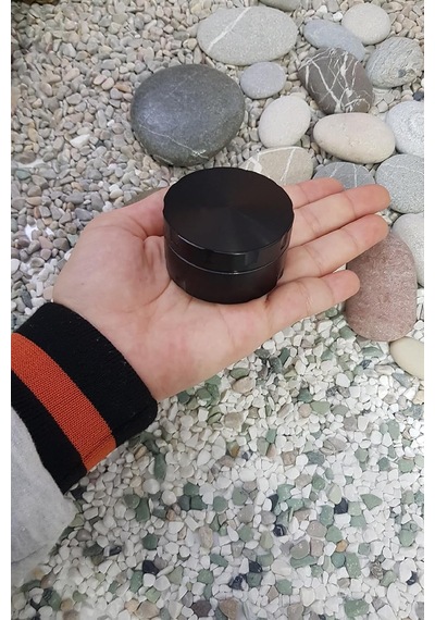 Lexroo Siyah 55 Mm. Baharat Herbal Öğütücüsü Parçalayıcı Rb88sy