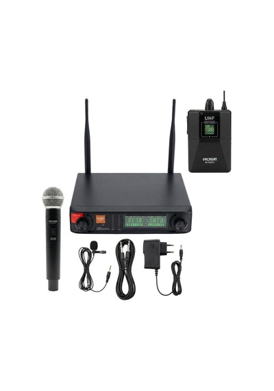 Rose R-702ey Uhf Telsiz El+ Kablolu Yaka Mikrofonu 2li
