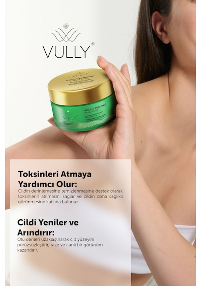 Vully  Etkili Nemlendirici Doğal İçerikli Lavanta Vanilya Vücut Peelingi 250 ML