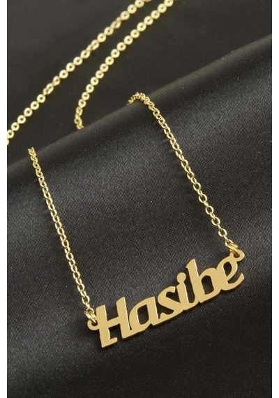 Depomıx Hasibe İsimli Kolye -sarı altın
