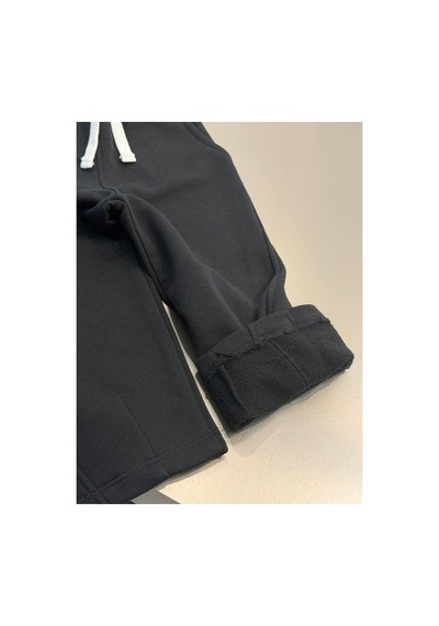 Poala Kids Siyah Barrel Jogger Pantolon
