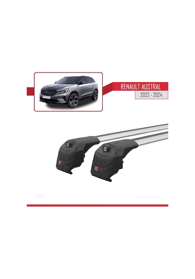 Renault Austral 2022 Ve Sonrası İle Uyumlu Ace-2 Ara Atkı Tavan Barı Gri