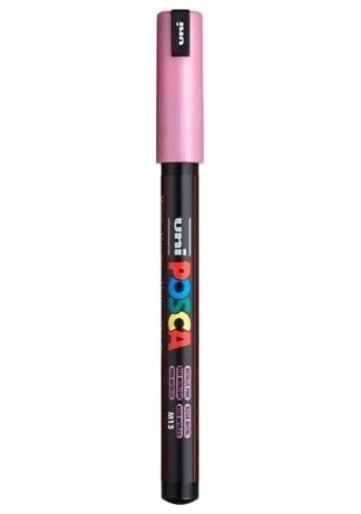 Uni-ball Pc-1mr Su Bazlı Poster Markörü, Metalik Pembe 103 Ivory