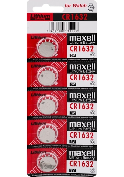 Maxell CR1632 Lityum Kartela Düğme Pil 5'li