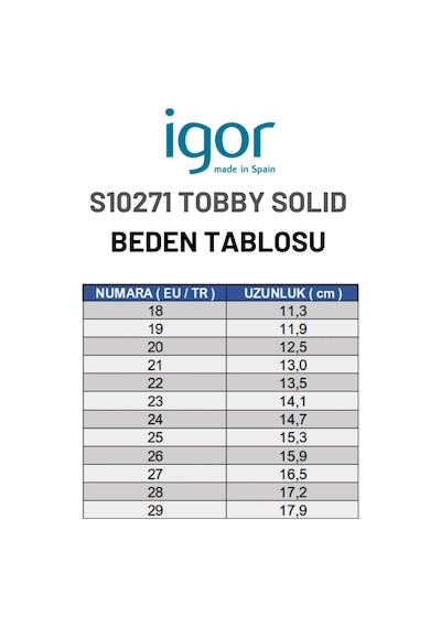 Igor Tobby Solid Çocuk Sandalet - Kum S10271-100