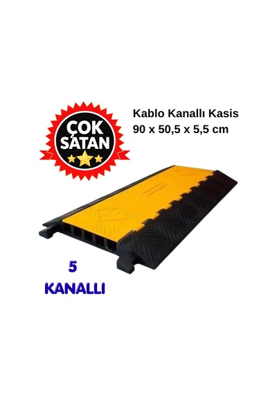 5 Kanallı Hız Kesici Seti - Kablo Koruyucu 5 Metre