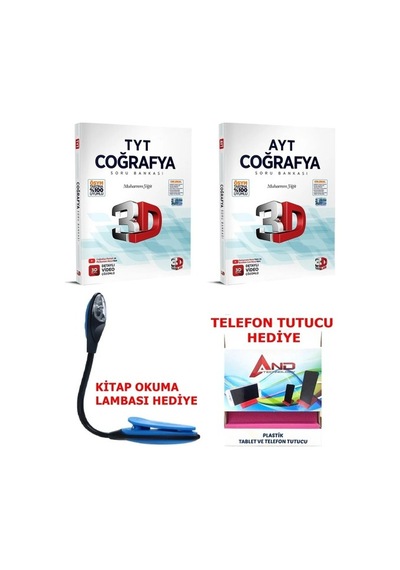 3d - Müfredat Tyt Ve Ayt Coğrafya Soru Bankası %100 Ösym Tarzında