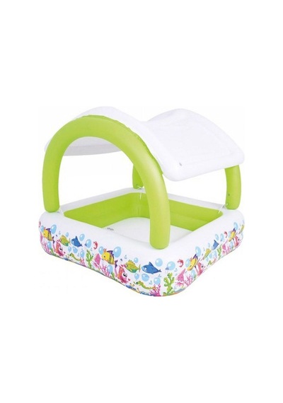 Sunclub 51016 Gölgelikli Havuz 143x143x123 Çok Renkli