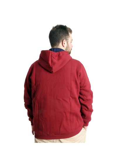 Mode Xl Erkek Sweat Kapşon West Lamb 22524 Bordo 001