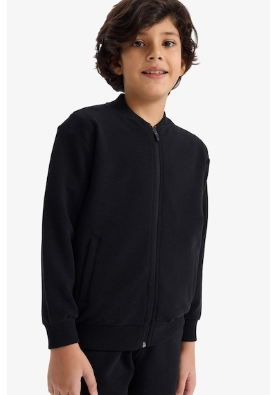 Defacto Erkek Çocuk Kolej Yaka Bomber Hırka G5202a826spbk81 Siyah-bk81