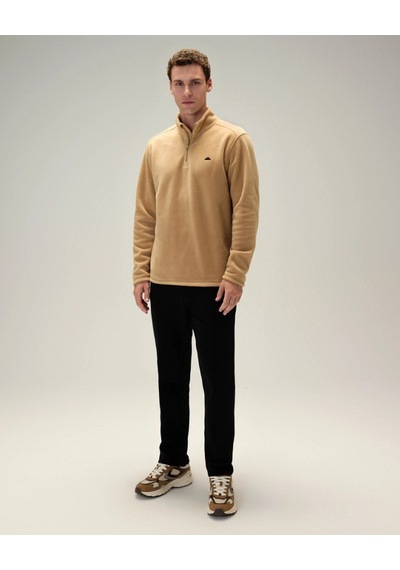 Ellesse 6wm1023-bg Erkek Yarım Fermuarlı Polar Bej